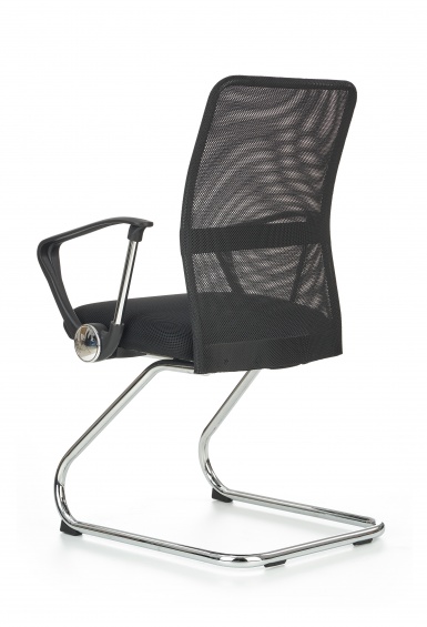 Design Plus Studio Kuchni & Salon Meblowy | VIRE SKID fotel pracowniczy czarny | 2010000177631