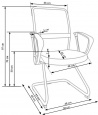 Design Plus Studio Kuchni & Salon Meblowy | VIRE SKID fotel pracowniczy czarny | 2010000177631