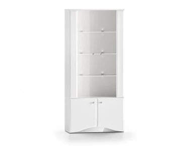 Design Plus Studio Kuchni & Salon Meblowy | GLAMOUR 01 biały alpejski - witryna | 