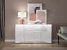 Design Plus Studio Kuchni & Salon Meblowy | GLAMOUR 02 biały alpejski - komoda | 