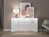 Design Plus Studio Kuchni & Salon Meblowy | GLAMOUR 02 biały alpejski - komoda | 
