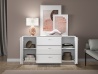 Design Plus Studio Kuchni & Salon Meblowy | GLAMOUR 02 biały alpejski - komoda | 