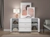 Design Plus Studio Kuchni & Salon Meblowy | GLAMOUR 02 biały alpejski - komoda | 