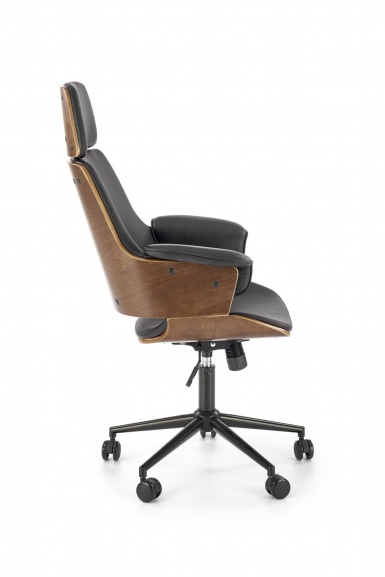 Design Plus Studio Kuchni & Salon Meblowy | WEBER fotel gabinetowy orzechowy / czarny (1p1szt) | 2010001195337