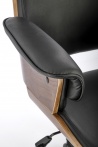 Design Plus Studio Kuchni & Salon Meblowy | WEBER fotel gabinetowy orzechowy / czarny (1p1szt) | 2010001195337
