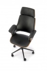 Design Plus Studio Kuchni & Salon Meblowy | WEBER fotel gabinetowy orzechowy / czarny (1p1szt) | 2010001195337