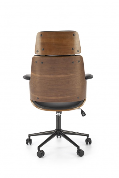 Design Plus Studio Kuchni & Salon Meblowy | WEBER fotel gabinetowy orzechowy / czarny (1p1szt) | 2010001195337
