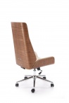 Design Plus Studio Kuchni & Salon Meblowy | WEBSTER fotel gabinetowy orzechowy/beżowy | 5905248135468