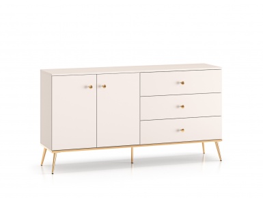 Design Plus Studio Kuchni & Salon Meblowy | Selgin 03 cashmere - komoda 2D3S | 
