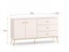 Design Plus Studio Kuchni & Salon Meblowy | Selgin 03 cashmere - komoda 2D3S | 