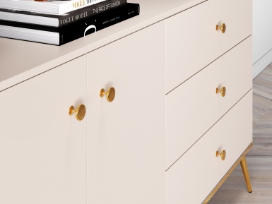 Design Plus Studio Kuchni & Salon Meblowy | Selgin 03 cashmere - komoda 2D3S | 