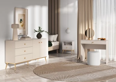 Design Plus Studio Kuchni & Salon Meblowy | Selgin 03 cashmere - komoda 2D3S | 