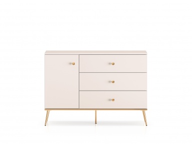 Design Plus Studio Kuchni & Salon Meblowy | Selgin 04 cashmere - komoda 1D3S | 