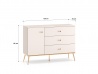 Design Plus Studio Kuchni & Salon Meblowy | Selgin 04 cashmere - komoda 1D3S | 