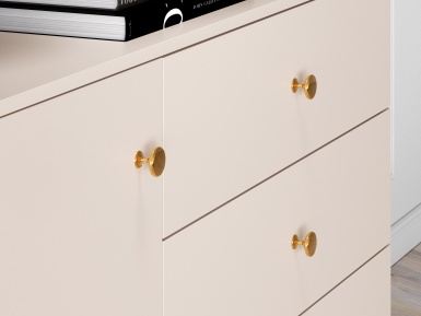 Design Plus Studio Kuchni & Salon Meblowy | Selgin 04 cashmere - komoda 1D3S | 