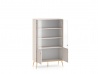 Design Plus Studio Kuchni & Salon Meblowy | Selgin 02 cashmere - witryna 4D | 
