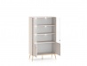 Design Plus Studio Kuchni & Salon Meblowy | Selgin 02 cashmere - witryna 4D | 