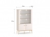 Design Plus Studio Kuchni & Salon Meblowy | Selgin 02 cashmere - witryna 4D | 