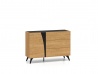 Design Plus Studio Kuchni & Salon Meblowy | Toscania 05 Dąb Baltic Dune/Jesion Prestige Czarny - Komoda 1D 3S | 