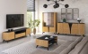 Design Plus Studio Kuchni & Salon Meblowy | Toscania 05 Dąb Baltic Dune/Jesion Prestige Czarny - Komoda 1D 3S | 