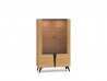 Design Plus Studio Kuchni & Salon Meblowy | Toscania 03 Dąb Baltic Dune/Jesion Prestige Czarny - witryna 2W2D | 
