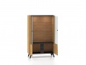 Design Plus Studio Kuchni & Salon Meblowy | Toscania 03 Dąb Baltic Dune/Jesion Prestige Czarny - witryna 2W2D | 