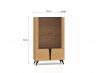 Design Plus Studio Kuchni & Salon Meblowy | Toscania 03 Dąb Baltic Dune/Jesion Prestige Czarny - witryna 2W2D | 