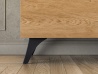 Design Plus Studio Kuchni & Salon Meblowy | Toscania 03 Dąb Baltic Dune/Jesion Prestige Czarny - witryna 2W2D | 
