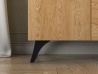Design Plus Studio Kuchni & Salon Meblowy | Toscania 04 Dąb Baltic Dune/Jesion Prestige Czarny - komoda 5D | 