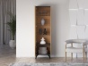 Design Plus Studio Kuchni & Salon Meblowy | Toscania 02 lewa Dąb Baltic Dune/Jesion Prestige Czarny - witryna 1W1D | 