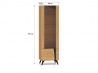 Design Plus Studio Kuchni & Salon Meblowy | Toscania 02 lewa Dąb Baltic Dune/Jesion Prestige Czarny - witryna 1W1D | 