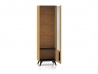 Design Plus Studio Kuchni & Salon Meblowy | Toscania 02 prawa Dąb Baltic Dune/Jesion Prestige Czarny - witryna 1W1D | 