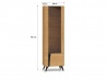 Design Plus Studio Kuchni & Salon Meblowy | Toscania 02 prawa Dąb Baltic Dune/Jesion Prestige Czarny - witryna 1W1D | 