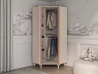 Design Plus Studio Kuchni & Salon Meblowy | Mevel 01 Piasek pustyni/Millennial pink - szafa narożna 2D | 