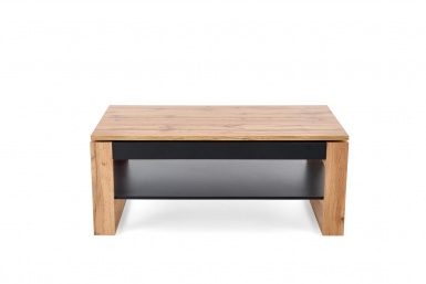 Design Plus Studio Kuchni & Salon Meblowy | BETTY ława z podnoszonym blatem dąb artisan / czarny (2p1szt) | 5905248137318