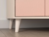 Design Plus Studio Kuchni & Salon Meblowy | Mevel 01 Piasek pustyni/Millennial pink - szafa narożna 2D | 