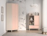 Design Plus Studio Kuchni & Salon Meblowy | Mevel 01 Piasek pustyni/Millennial pink - szafa narożna 2D | 