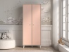 Design Plus Studio Kuchni & Salon Meblowy | Mevel 02 Piasek pustyni/Millennial pink - szafa 2D | 