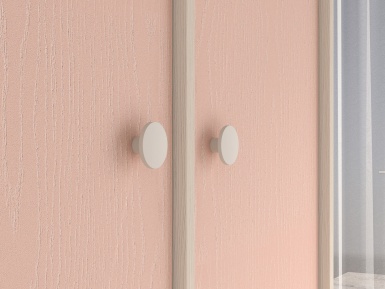Design Plus Studio Kuchni & Salon Meblowy | Mevel 02 Piasek pustyni/Millennial pink - szafa 2D | 