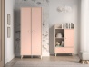 Design Plus Studio Kuchni & Salon Meblowy | Mevel 02 Piasek pustyni/Millennial pink - szafa 2D | 
