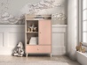 Design Plus Studio Kuchni & Salon Meblowy | Mevel 04 Piasek pustyni/Millennial pink - komoda 1D1S | 