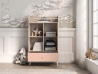 Design Plus Studio Kuchni & Salon Meblowy | Mevel 04 Piasek pustyni/Millennial pink - komoda 1D1S | 