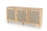Design Plus Studio Kuchni & Salon Meblowy | BORNEO KM-1 komoda dąb artisan/czarny (2p1szt) | 2010001194132