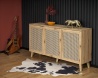 Design Plus Studio Kuchni & Salon Meblowy | BORNEO KM-1 komoda dąb artisan/czarny (2p1szt) | 2010001194132