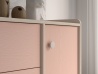 Design Plus Studio Kuchni & Salon Meblowy | Mevel 05 Piasek pustyni/Millennial pink - komoda 1D3S | 