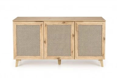 Design Plus Studio Kuchni & Salon Meblowy | BORNEO KM-1 komoda dąb artisan/czarny (2p1szt) | 2010001194132