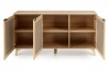 Design Plus Studio Kuchni & Salon Meblowy | BORNEO KM-1 komoda dąb artisan/czarny (2p1szt) | 2010001194132