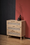 Design Plus Studio Kuchni & Salon Meblowy | BORNEO KM-2 komoda dąb artisan/czarny (1p1szt) | 2010001194149