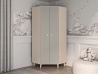 Design Plus Studio Kuchni & Salon Meblowy | Mevel 01 Piasek pustyni/szary pallad - szafa narożna 2D | 