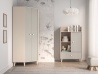 Design Plus Studio Kuchni & Salon Meblowy | Mevel 01 Piasek pustyni/szary pallad - szafa narożna 2D | 